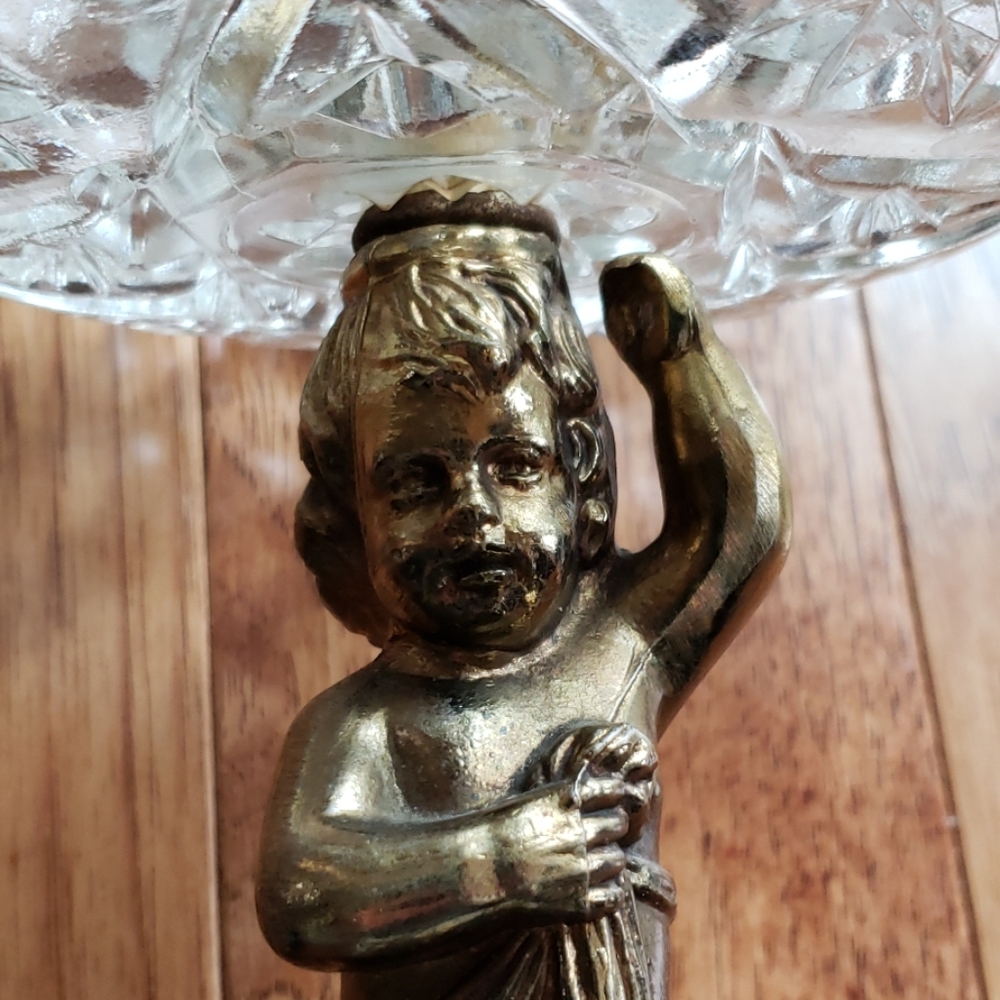 Vintage Italian Cherub Pedestal Bowl - Picture 8 of 8